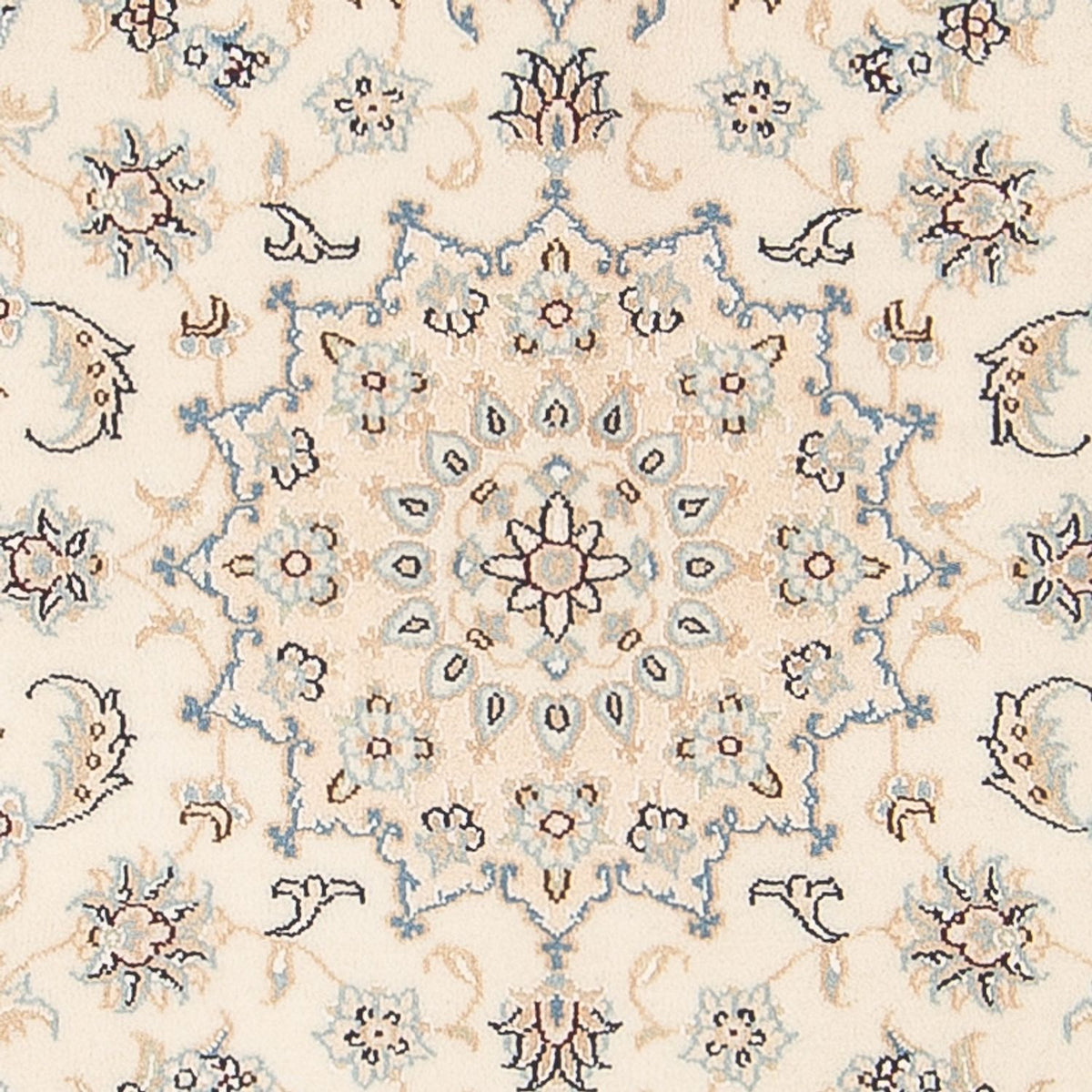 Persisk tæppe - Nain - Premium - 135 x 74 cm - creme