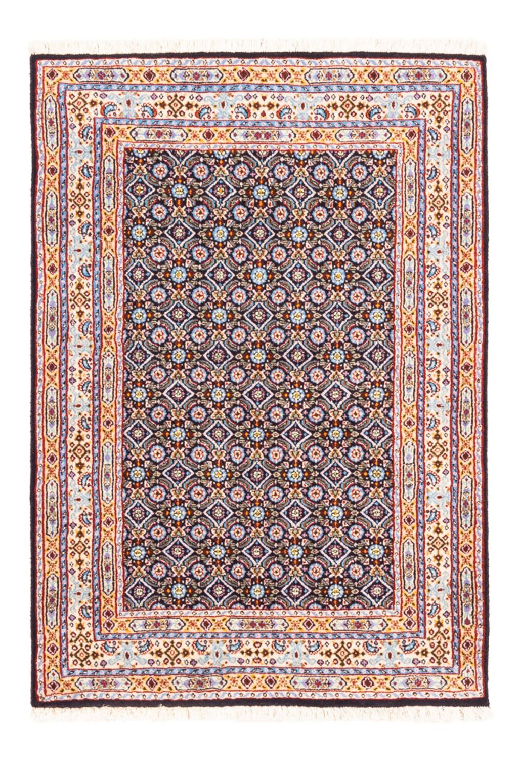 Persisk tæppe - Classic - 114 x 81 cm - mørkeblå