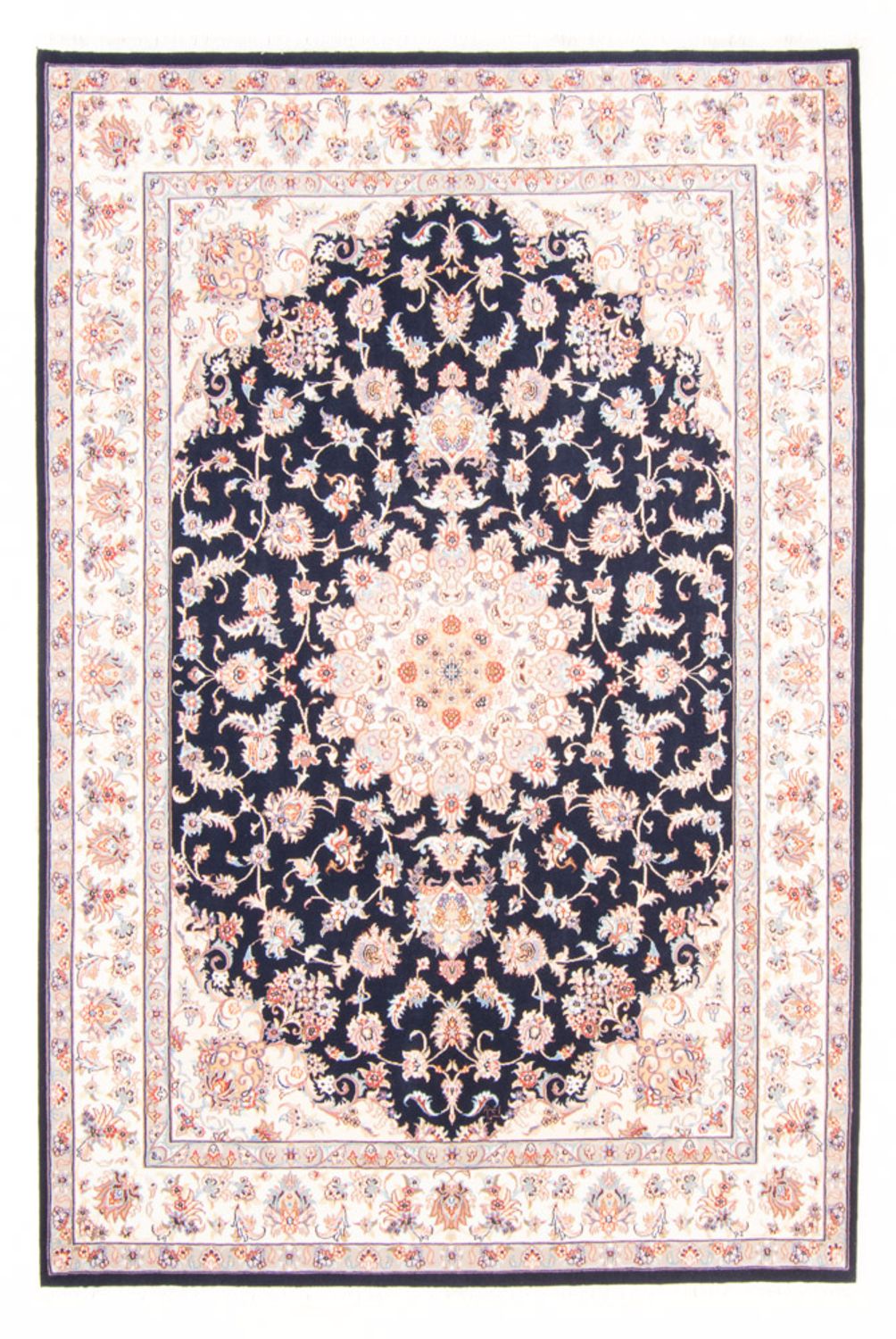 Persisk tæppe - Tabriz - Royal - 236 x 169 cm - mørkeblå