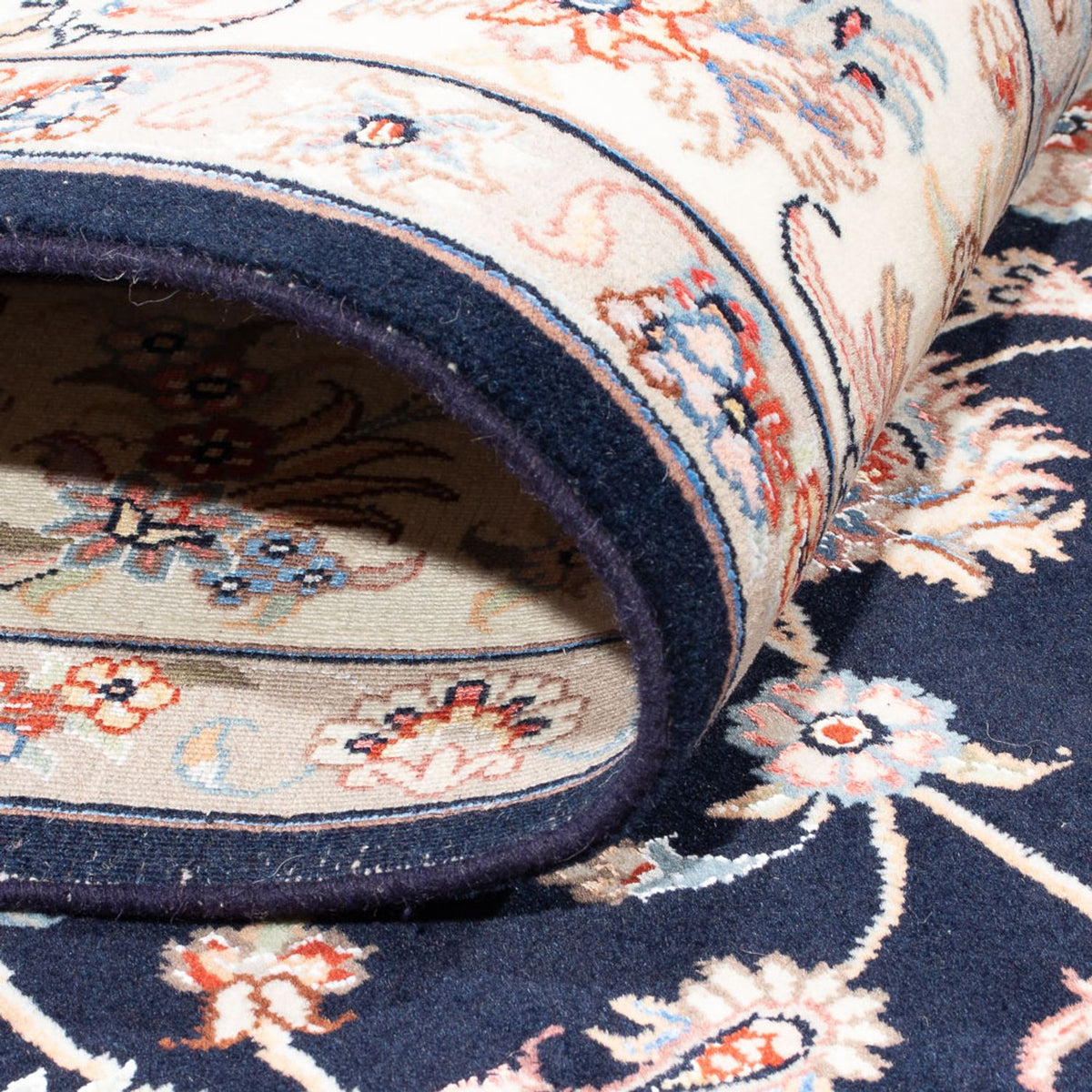 Persisk tæppe - Tabriz - Royal - 236 x 169 cm - mørkeblå