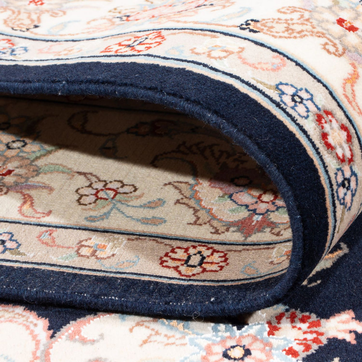 Persisk tæppe - Tabriz - Royal - 197 x 149 cm - mørkeblå