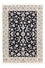 Persisk tæppe - Nain - Premium - 154 x 107 cm - mørkeblå