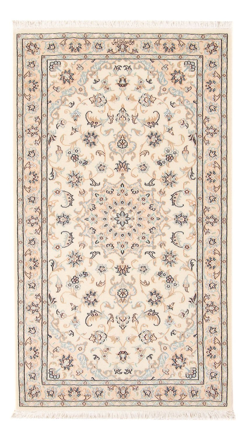 Persisk tæppe - Nain - Premium - 134 x 76 cm - creme