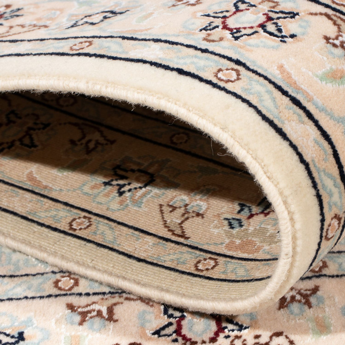 Persisk tæppe - Nain - Premium - 134 x 76 cm - creme