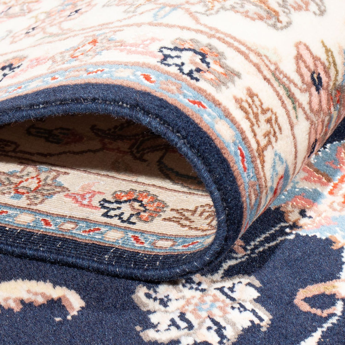 Persisk tæppe - Tabriz - Royal - 236 x 166 cm - mørkeblå