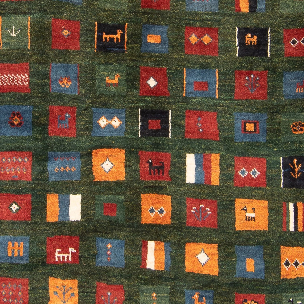 Gabbeh-tæppe - Persisk - 234 x 164 cm - flerfarvet