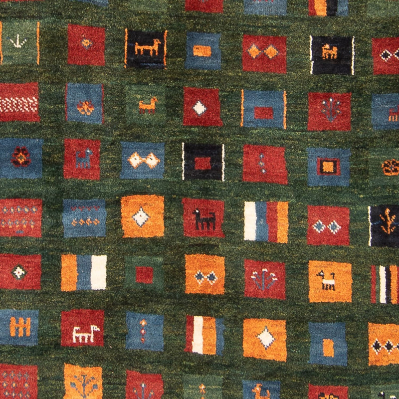 Gabbeh-tæppe - Persisk - 234 x 164 cm - flerfarvet