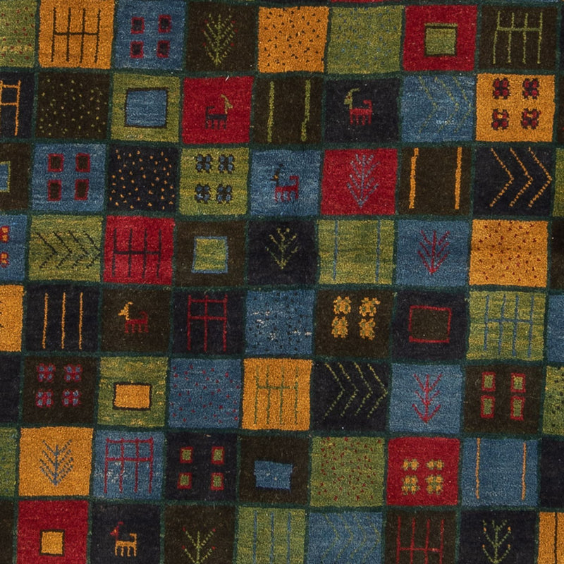 Gabbeh-tæppe - Persisk - 234 x 174 cm - flerfarvet