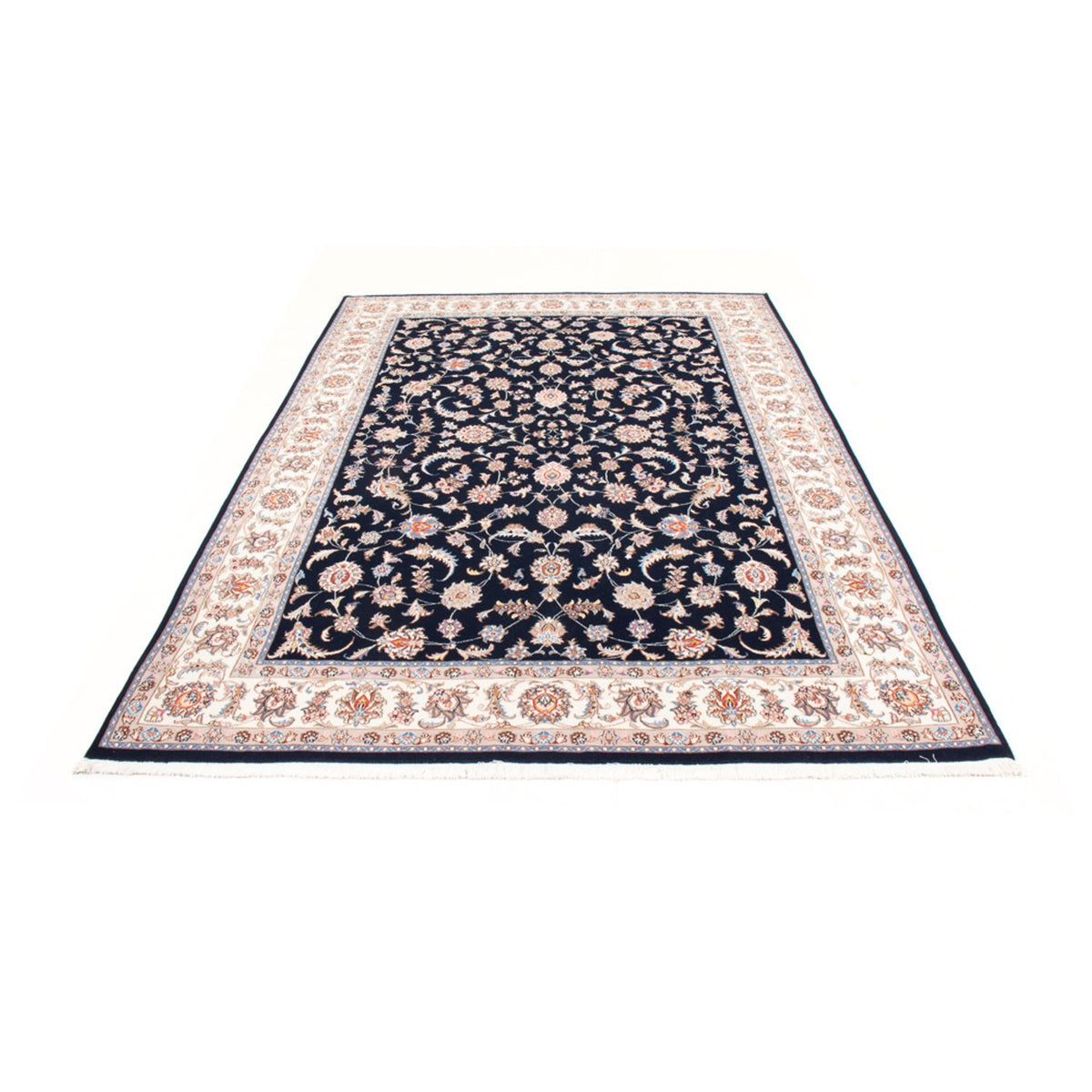 Persisk tæppe - Tabriz - Royal - 245 x 170 cm - mørkeblå