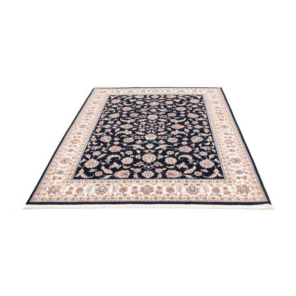 Persisk tæppe - Tabriz - Royal - 202 x 151 cm - mørkeblå