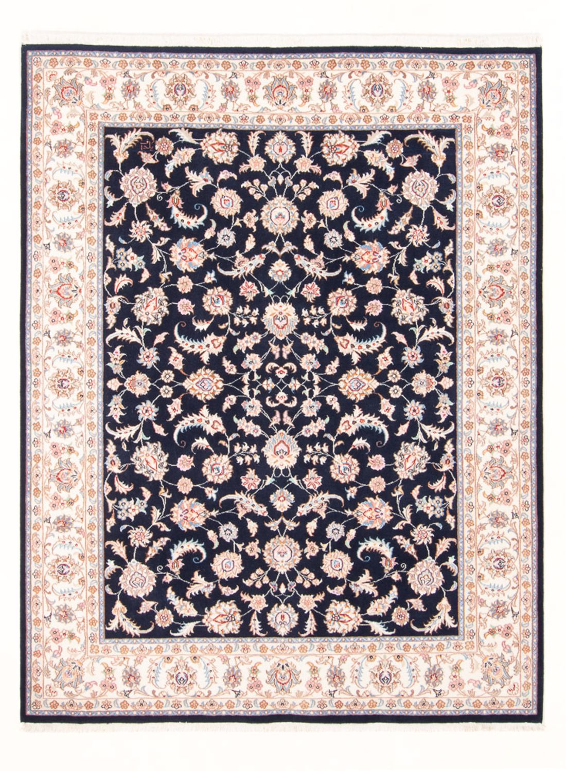 Persisk tæppe - Tabriz - Royal - 200 x 149 cm - mørkeblå