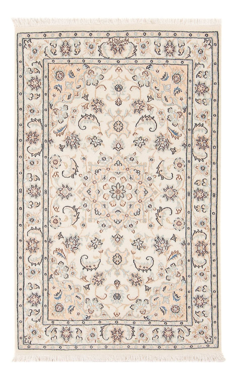 Persisk tæppe - Nain - Premium - 125 x 78 cm - creme