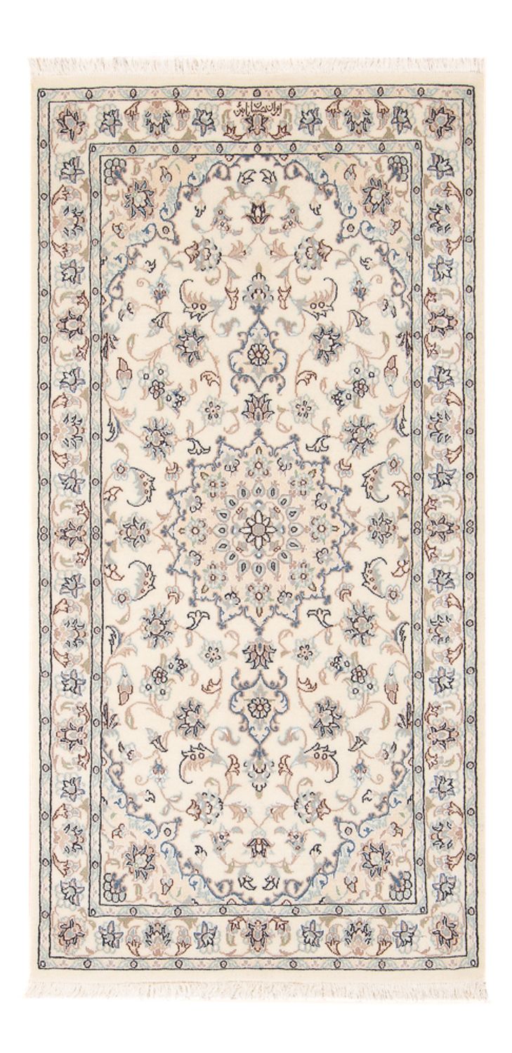Persisk tæppe - Nain - Premium - 145 x 73 cm - creme