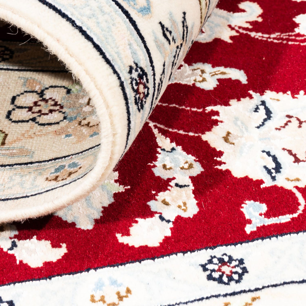 Persisk tæppe - Nain - Premium - 163 x 108 cm - rød