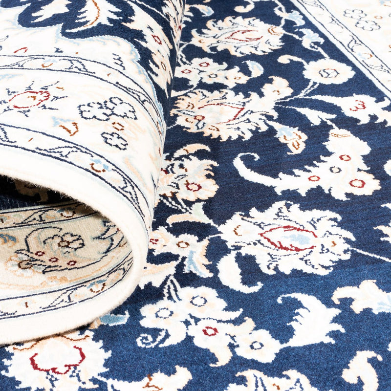 Persisk tæppe - Nain - Premium - 151 x 108 cm - blå