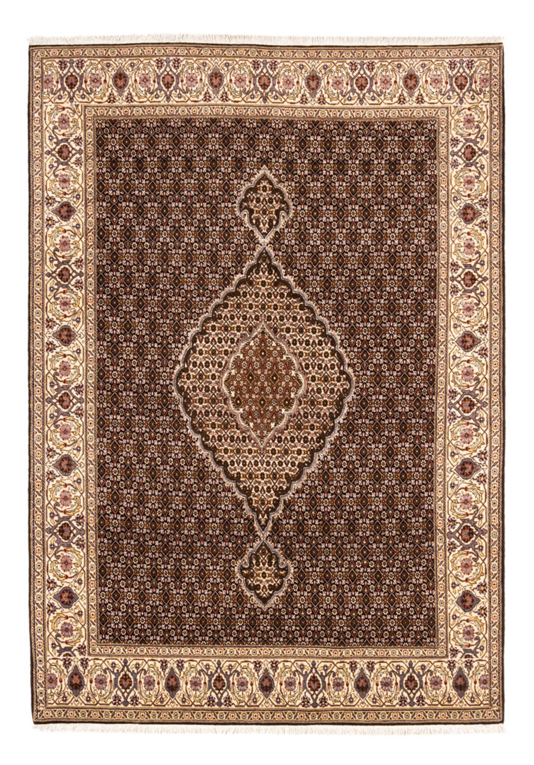 Persisk tæppe - Tabriz - Royal - 241 x 170 cm - sort