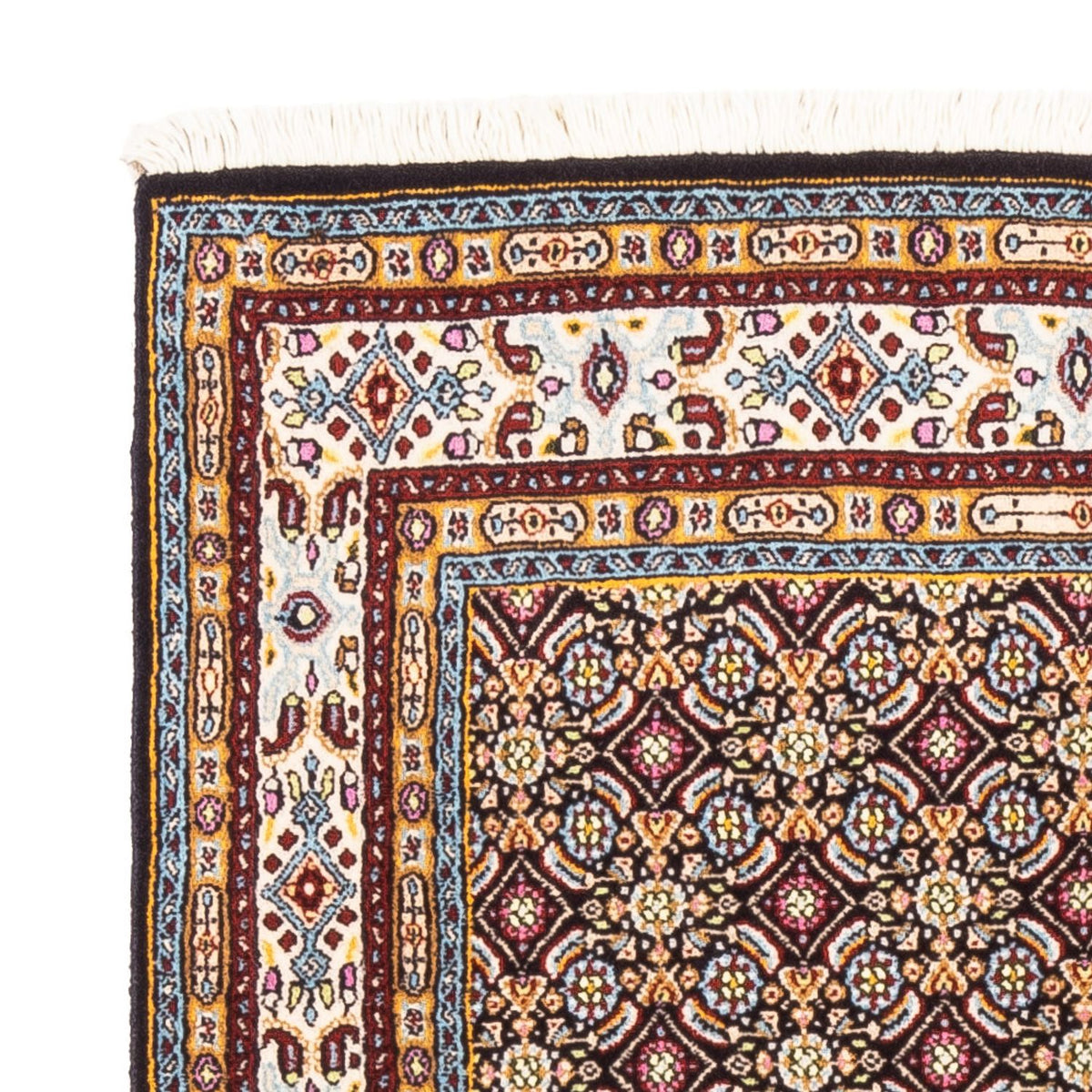 Løber Persisk tæppe - Classic - 100 x 100 cm - mørkeblå