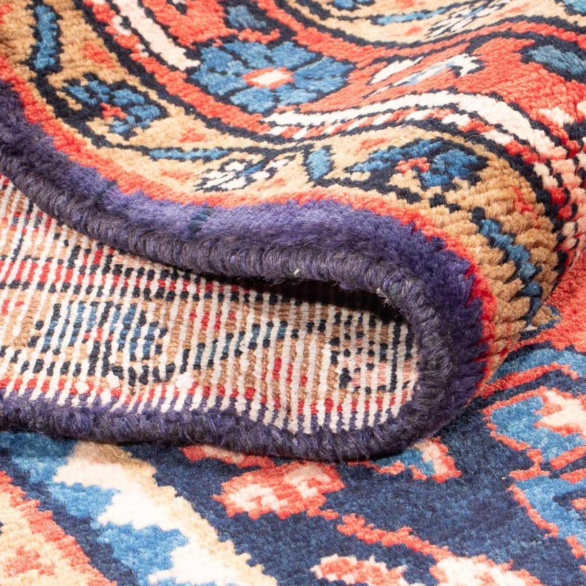 Løber Persisk tæppe - Nomadisk - 313 x 111 cm - mørkeblå