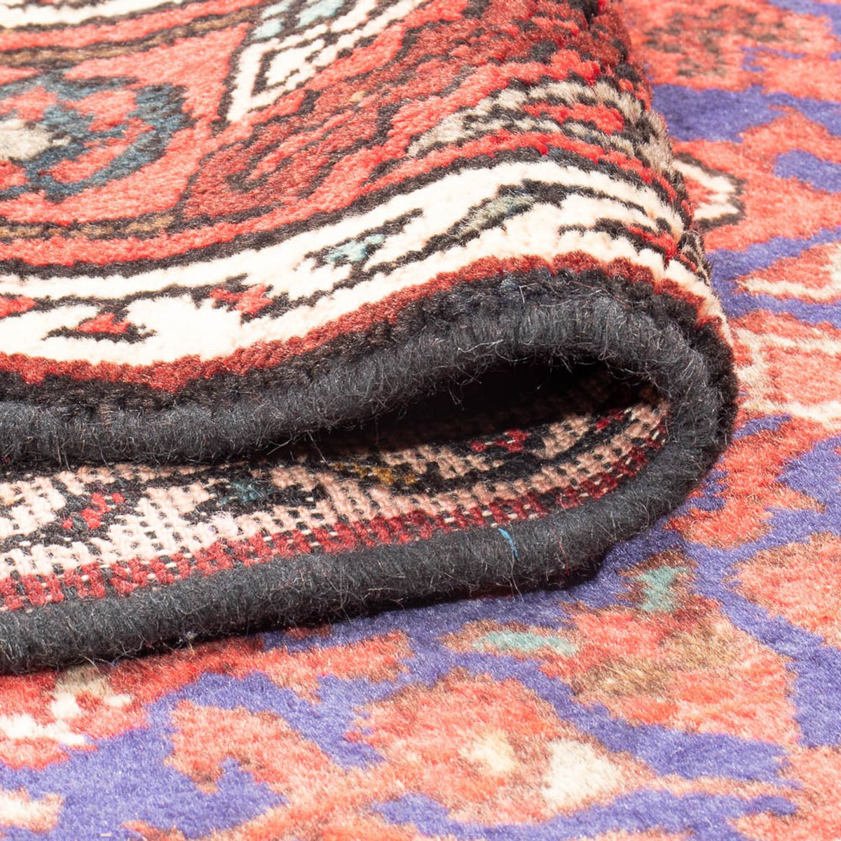 Løber Persisk tæppe - Nomadisk - 316 x 117 cm - mørkeblå