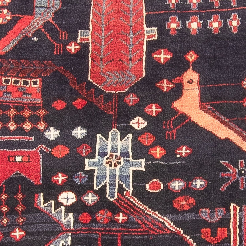 Løber Persisk tæppe - Nomadisk - 331 x 108 cm - mørkeblå