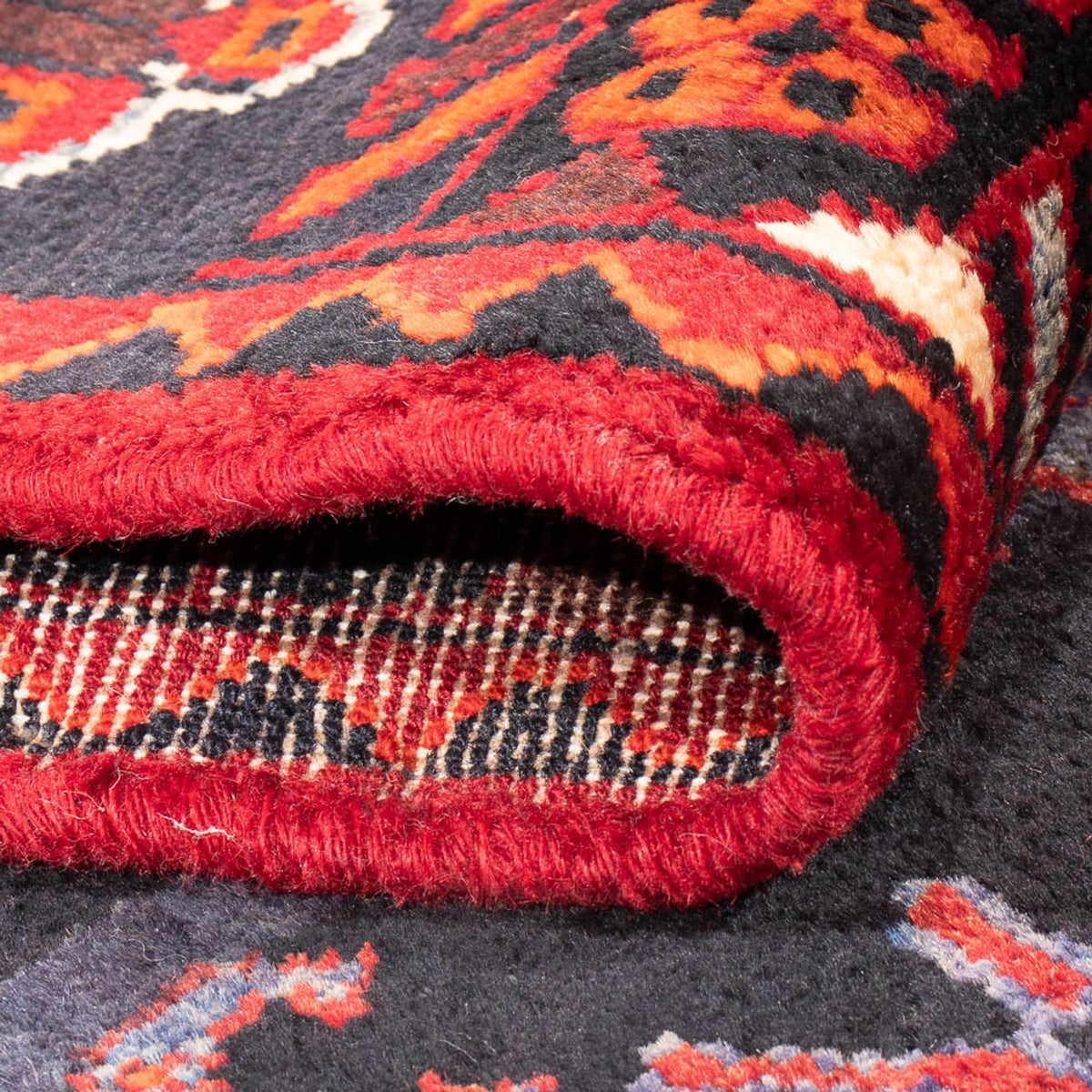 Løber Persisk tæppe - Nomadisk - 331 x 108 cm - mørkeblå