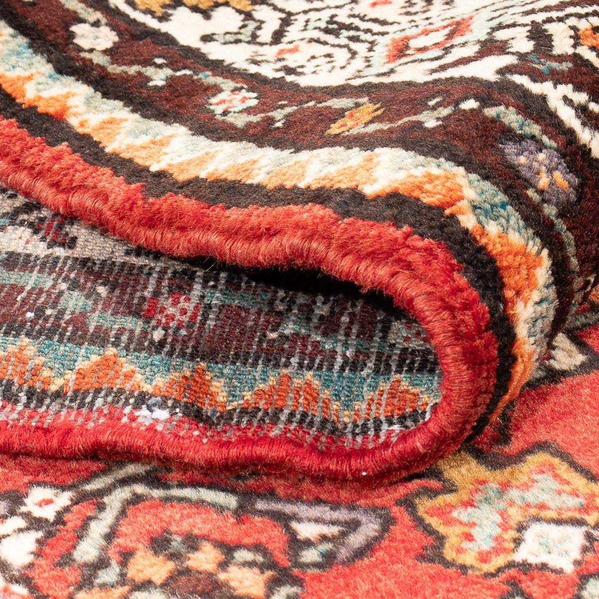 Løber Persisk tæppe - Nomadisk - 328 x 121 cm - rød