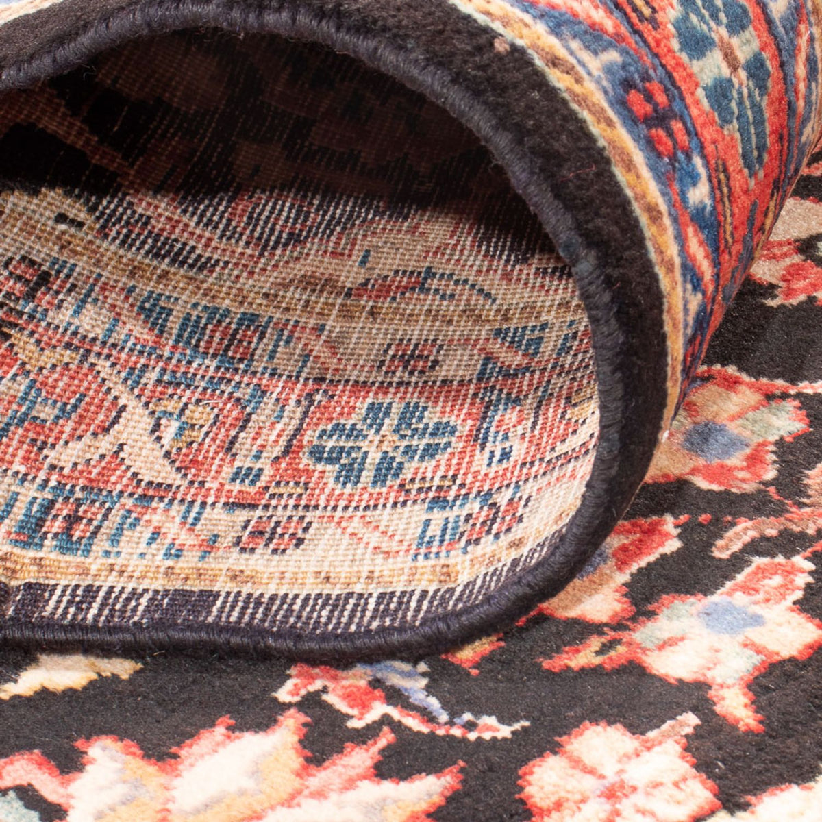 Løber Persisk tæppe - Nomadisk - 307 x 106 cm - mørkeblå