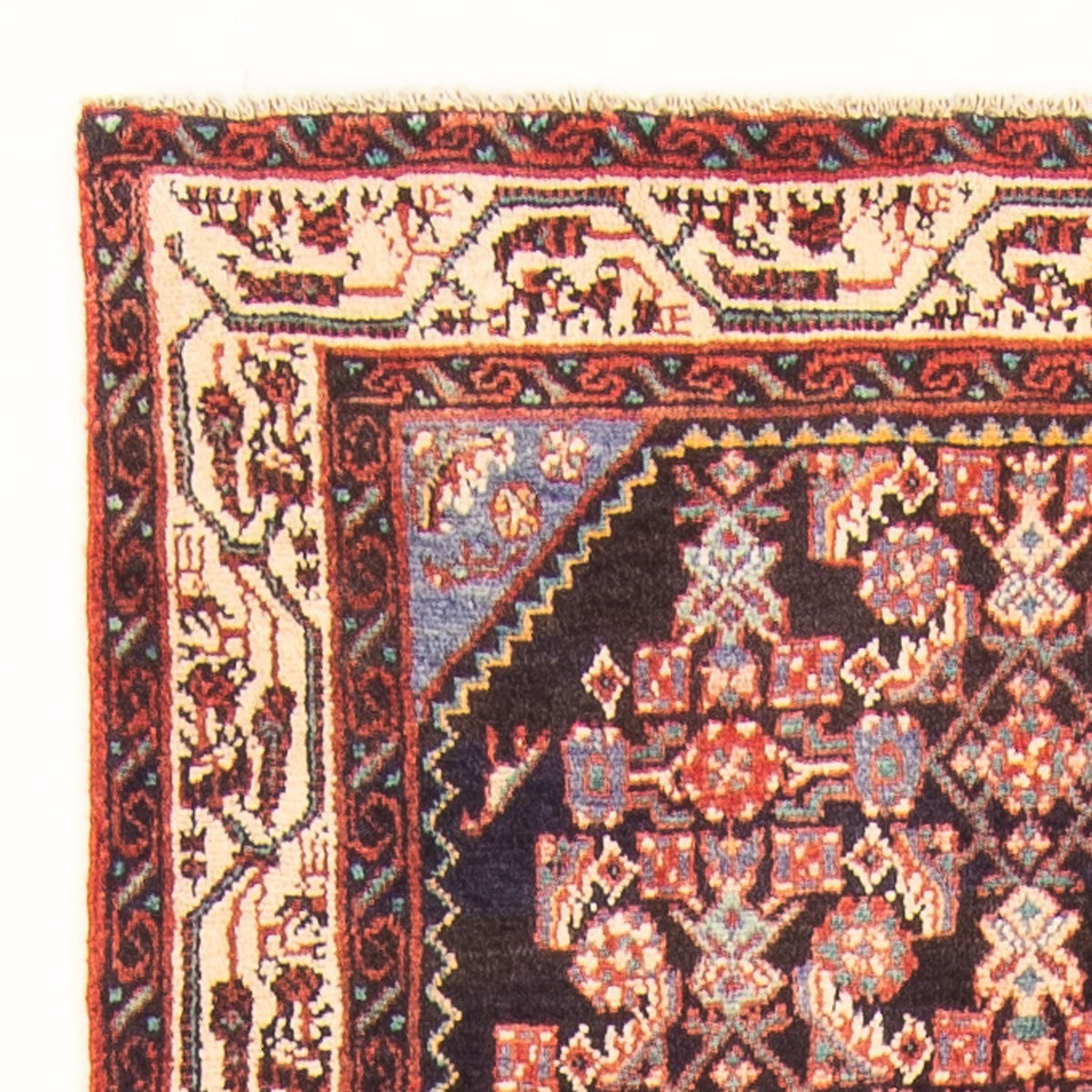 Løber Persisk tæppe - Nomadisk - 300 x 110 cm - mørkeblå