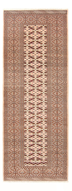 Løber Turkaman-tæppe - 282 x 100 cm - creme