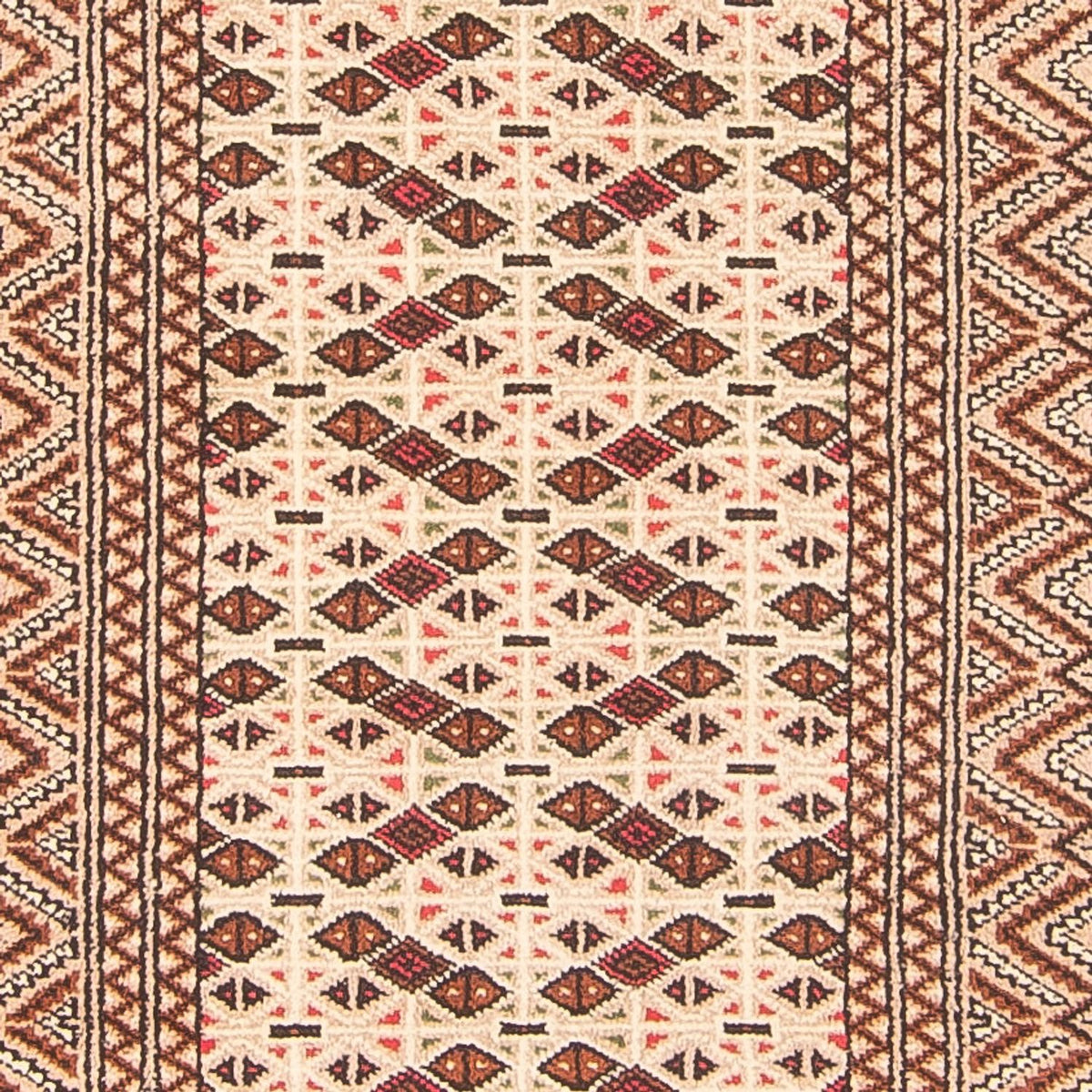 Løber Turkaman-tæppe - 282 x 100 cm - creme