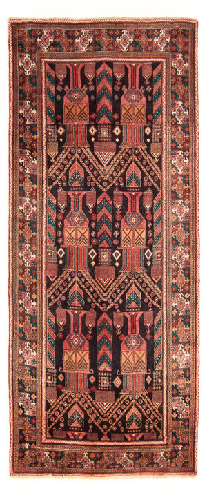 Løber Persisk tæppe - Nomadisk - 270 x 116 cm - mørkeblå