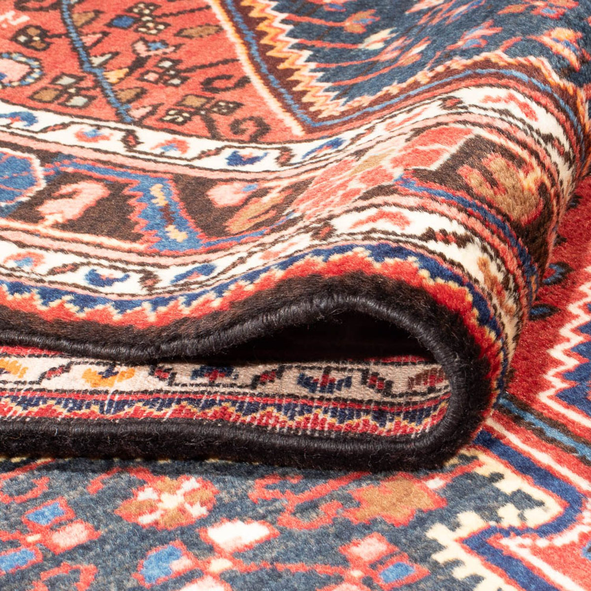 Løber Persisk tæppe - Nomadisk - 324 x 115 cm - mørkeblå