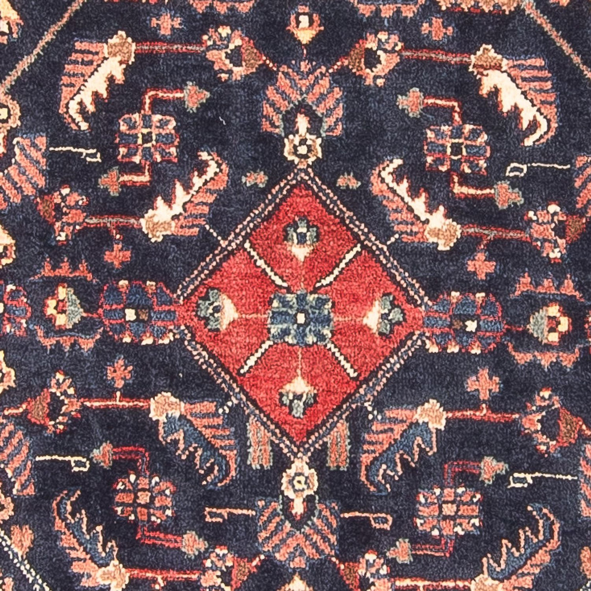 Løber Persisk tæppe - Nomadisk - 313 x 110 cm - mørkeblå