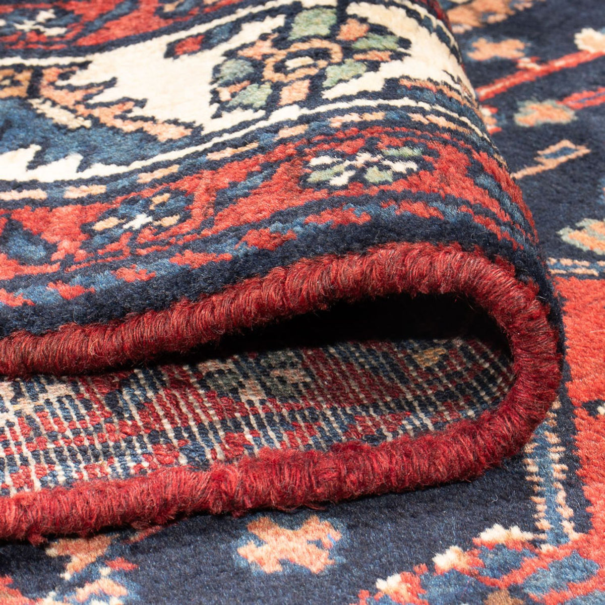 Løber Persisk tæppe - Nomadisk - 313 x 110 cm - mørkeblå