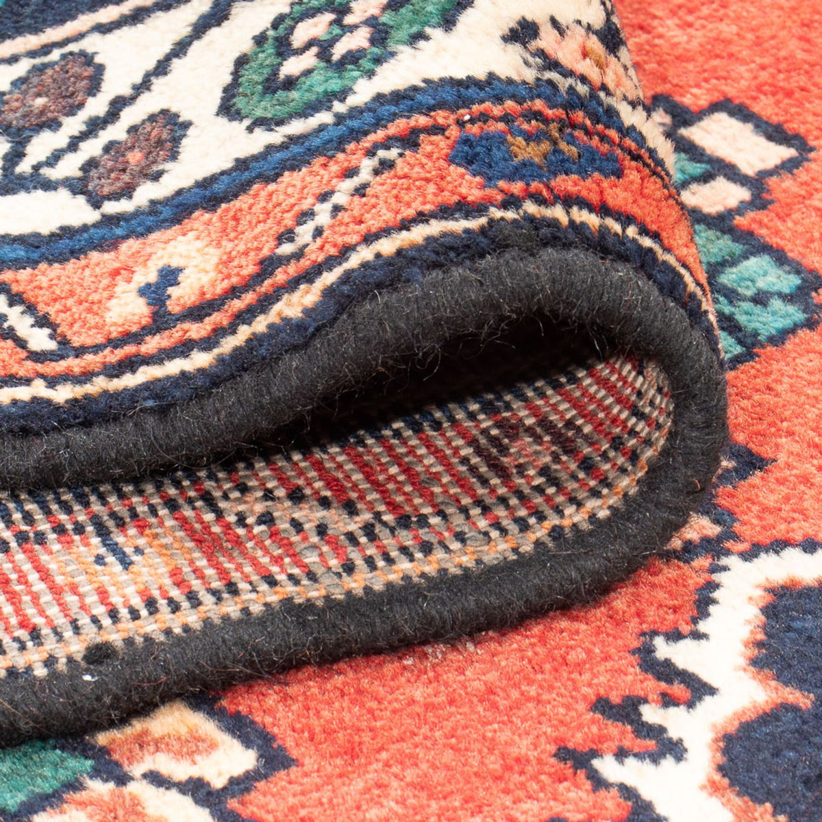 Løber Persisk tæppe - Nomadisk - 336 x 111 cm - rød