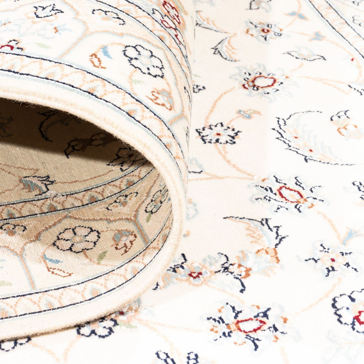 Persisk tæppe - Nain - Premium - 153 x 106 cm - creme