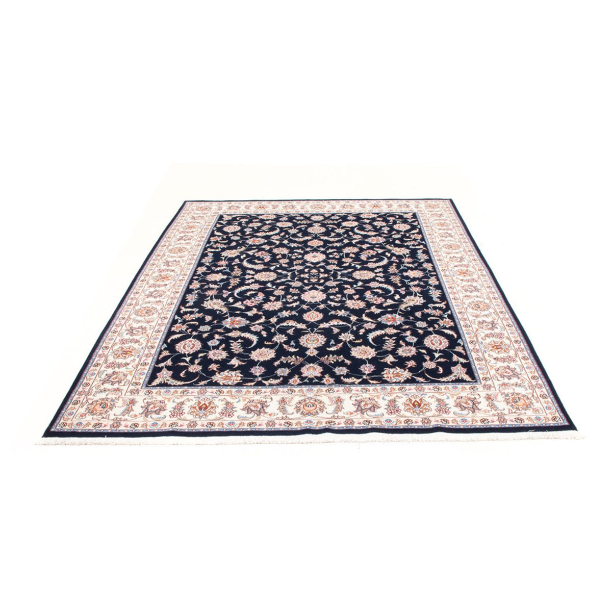 Persisk tæppe - Tabriz - Royal - 240 x 172 cm - mørkeblå