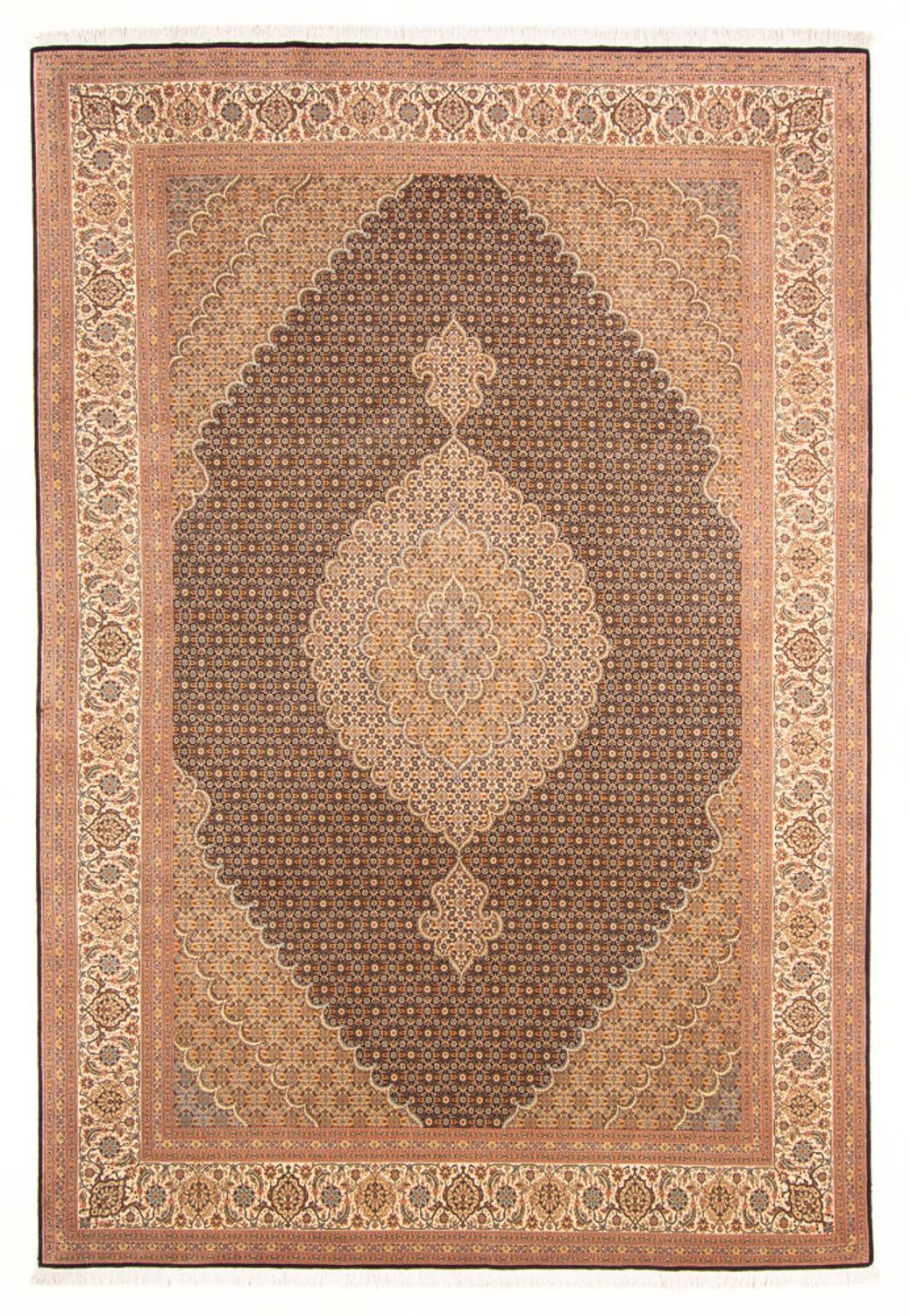 Persisk tæppe - Tabriz - Royal - 297 x 200 cm - mørkeblå