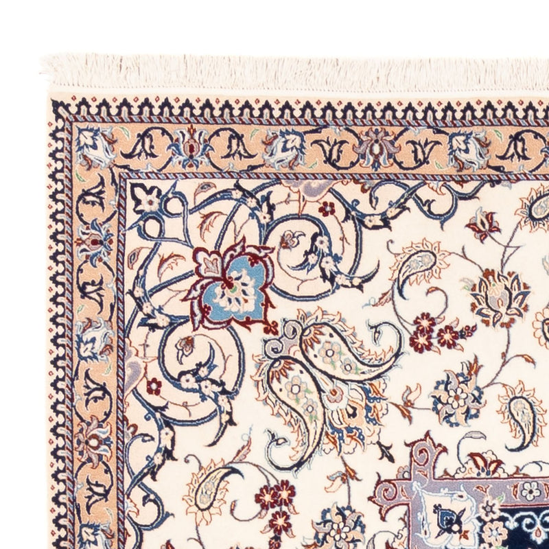 Persisk tæppe - Nain - Premium firkantet  - 212 x 212 cm - mørkeblå