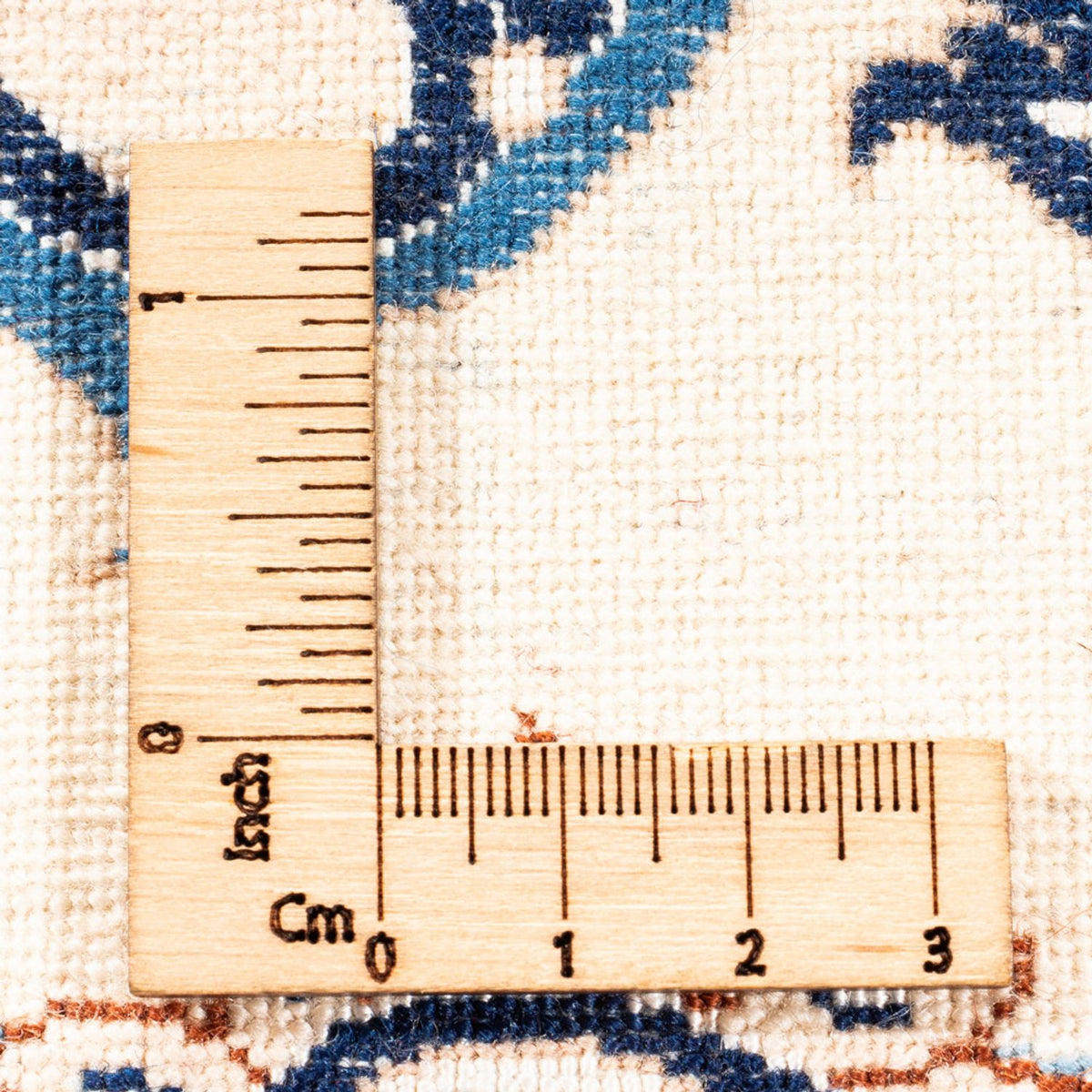 Persisk tæppe - Nain - Premium firkantet  - 212 x 212 cm - mørkeblå