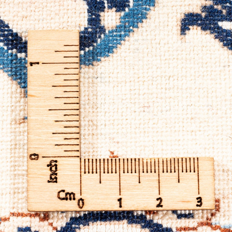 Persisk tæppe - Nain - Premium firkantet  - 212 x 212 cm - mørkeblå