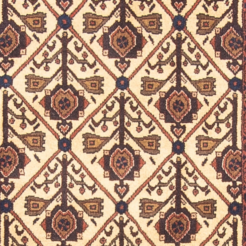 Løber Persisk tæppe - Nomadisk - 414 x 90 cm - beige