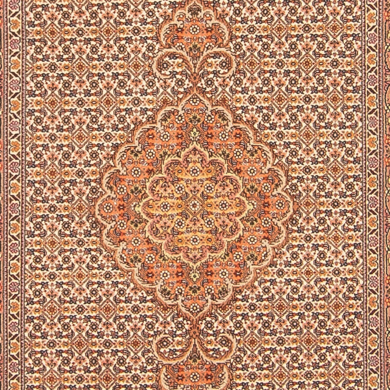 Løber Persisk tæppe - Tabriz - Royal - 407 x 78 cm - beige
