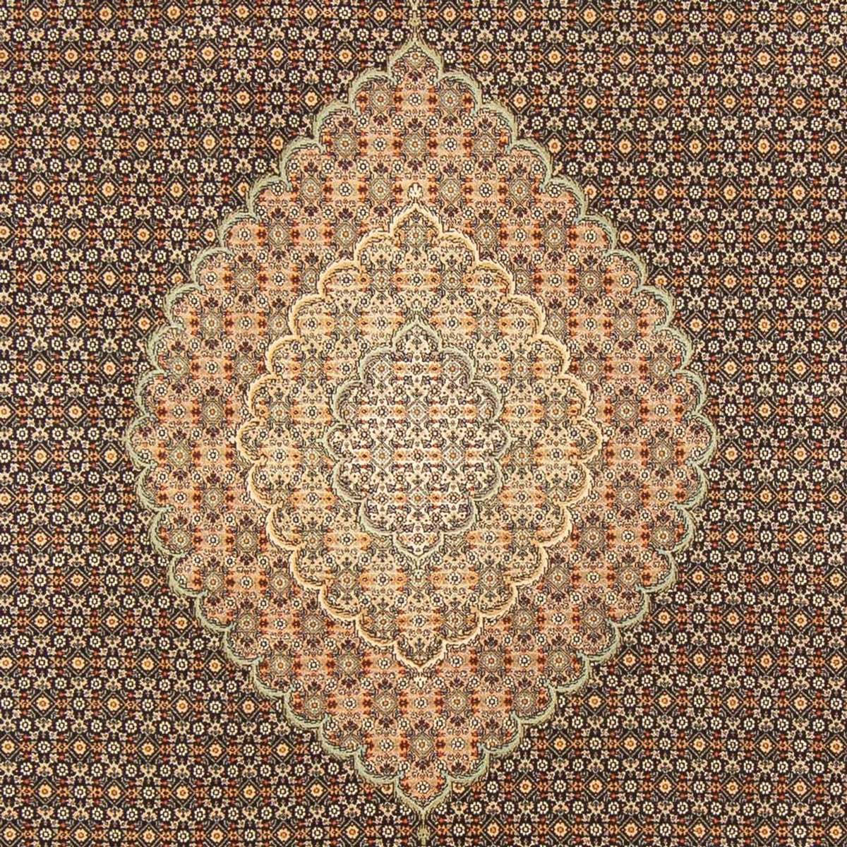Persisk tæppe - Tabriz - Royal - 296 x 199 cm - mørkeblå