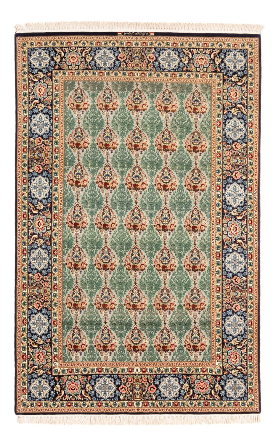 Persisk tæppe - Isfahan - Premium - 244 x 157 cm - grøn