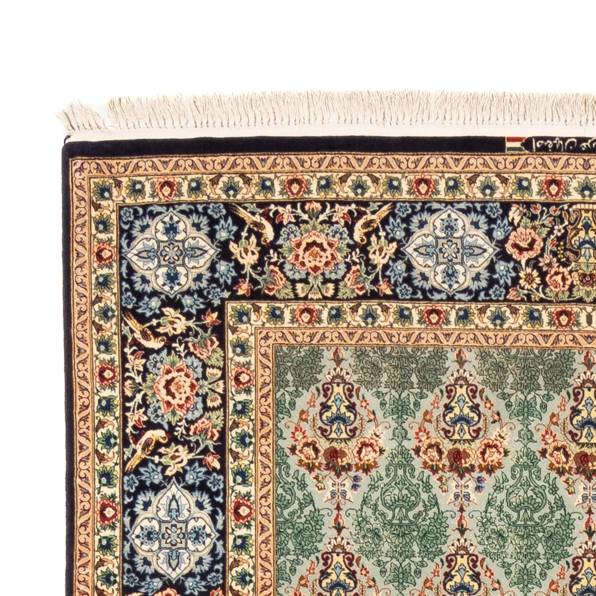 Persisk tæppe - Isfahan - Premium - 244 x 157 cm - grøn