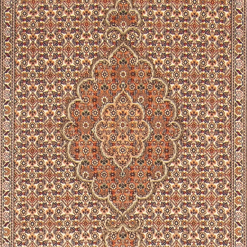 Løber Persisk tæppe - Tabriz - Royal - 403 x 82 cm - beige