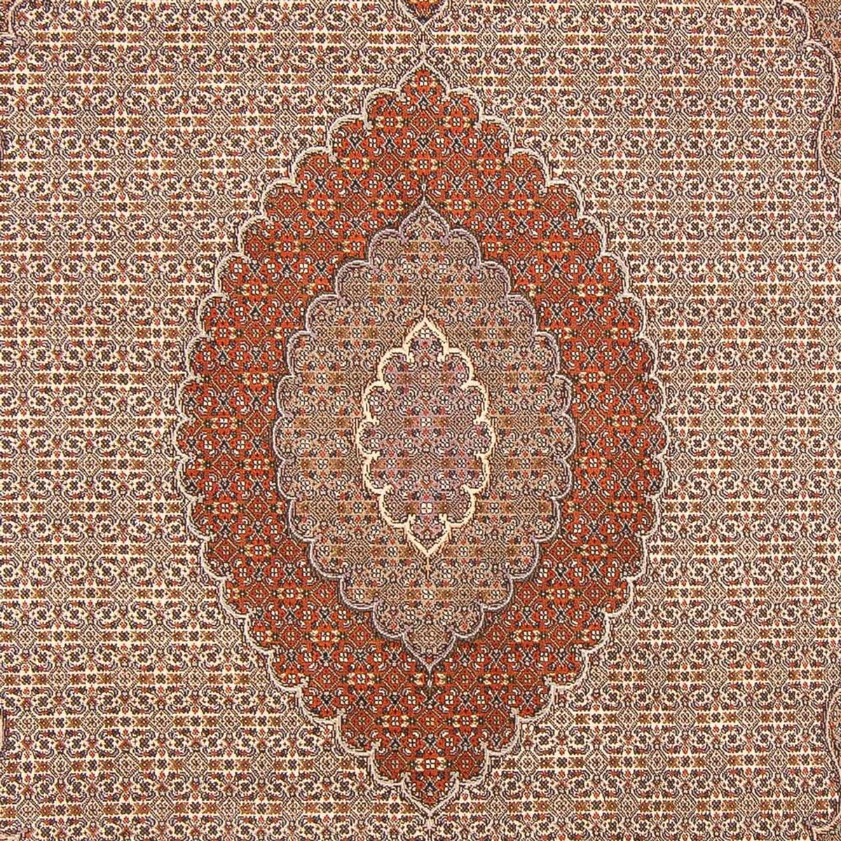 Persisk tæppe - Tabriz - Royal - 304 x 195 cm - mørk beige