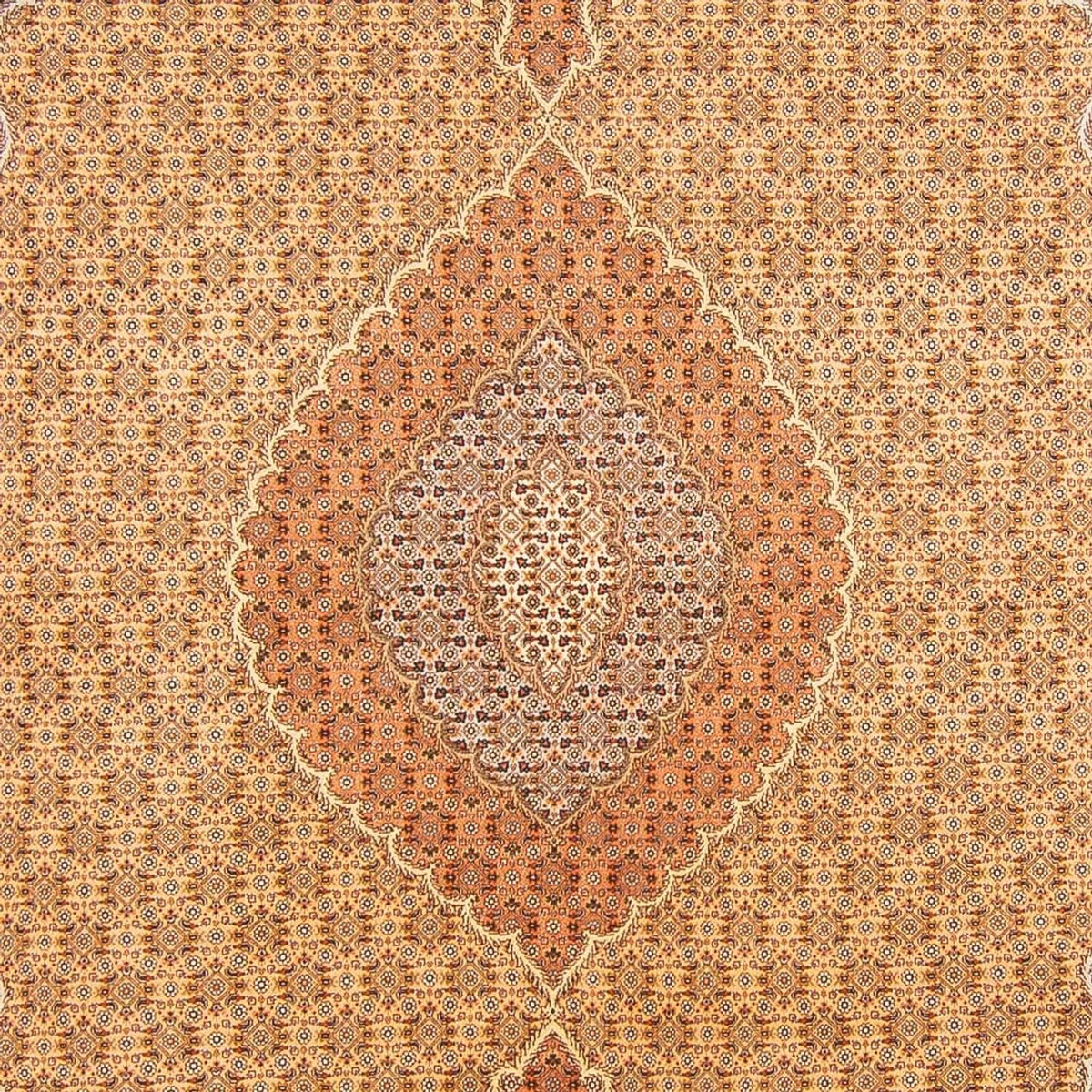 Persisk tæppe - Tabriz - Royal - 300 x 200 cm - lys beige