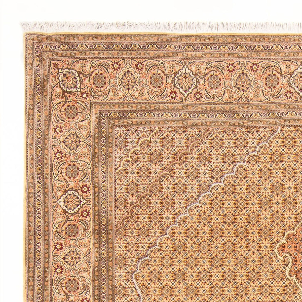 Persisk tæppe - Tabriz - Royal - 300 x 200 cm - lys beige